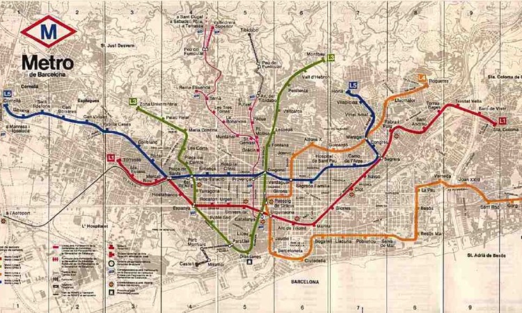 metro of Barcelona 